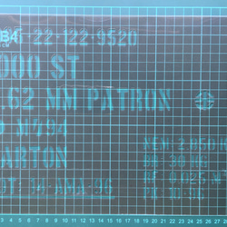 【No.92】 ハンドメイド ステンシルシート アンモボックス ミリタリー 2枚目の画像