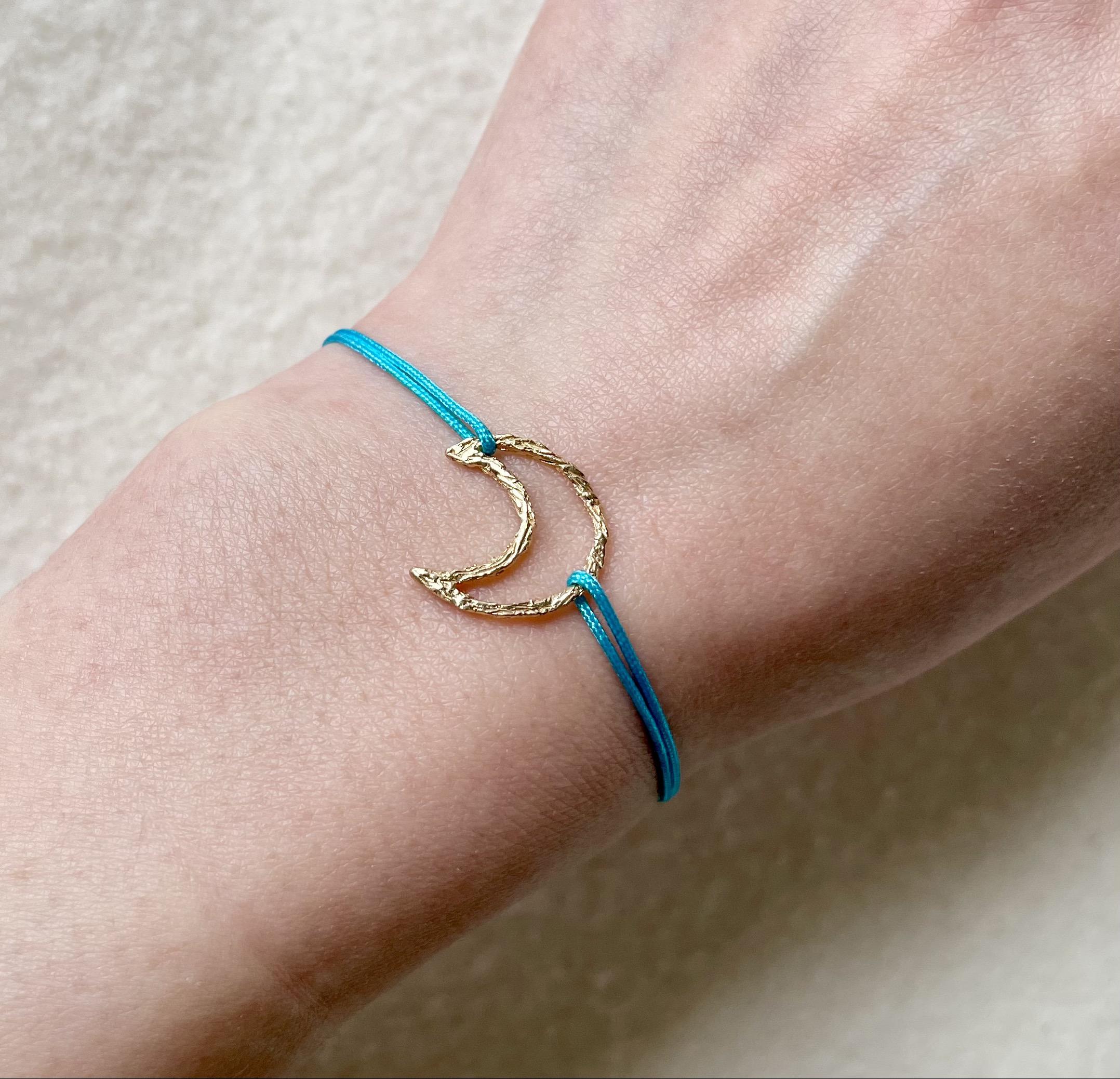 月のコードブレスレット（ライン）