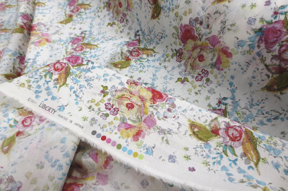 ★50cm★リバティー★タナローン★入学式★入園グッズ★ピンク★ブルー★花柄★生地★布★ハンドメイド★新品 2枚目の画像