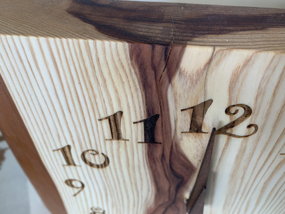 木の時計＜杉＞・掛け時計置き時計suc-140　木製時計 7枚目の画像