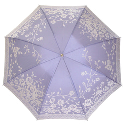 ※重複品のため購入不可※【晴雨兼用折りたたみ傘】kirie バラ ロイヤルパープル 4枚目の画像