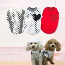 ハート ペット服・アクセサリー のおすすめ人気通販｜Creema(クリーマ