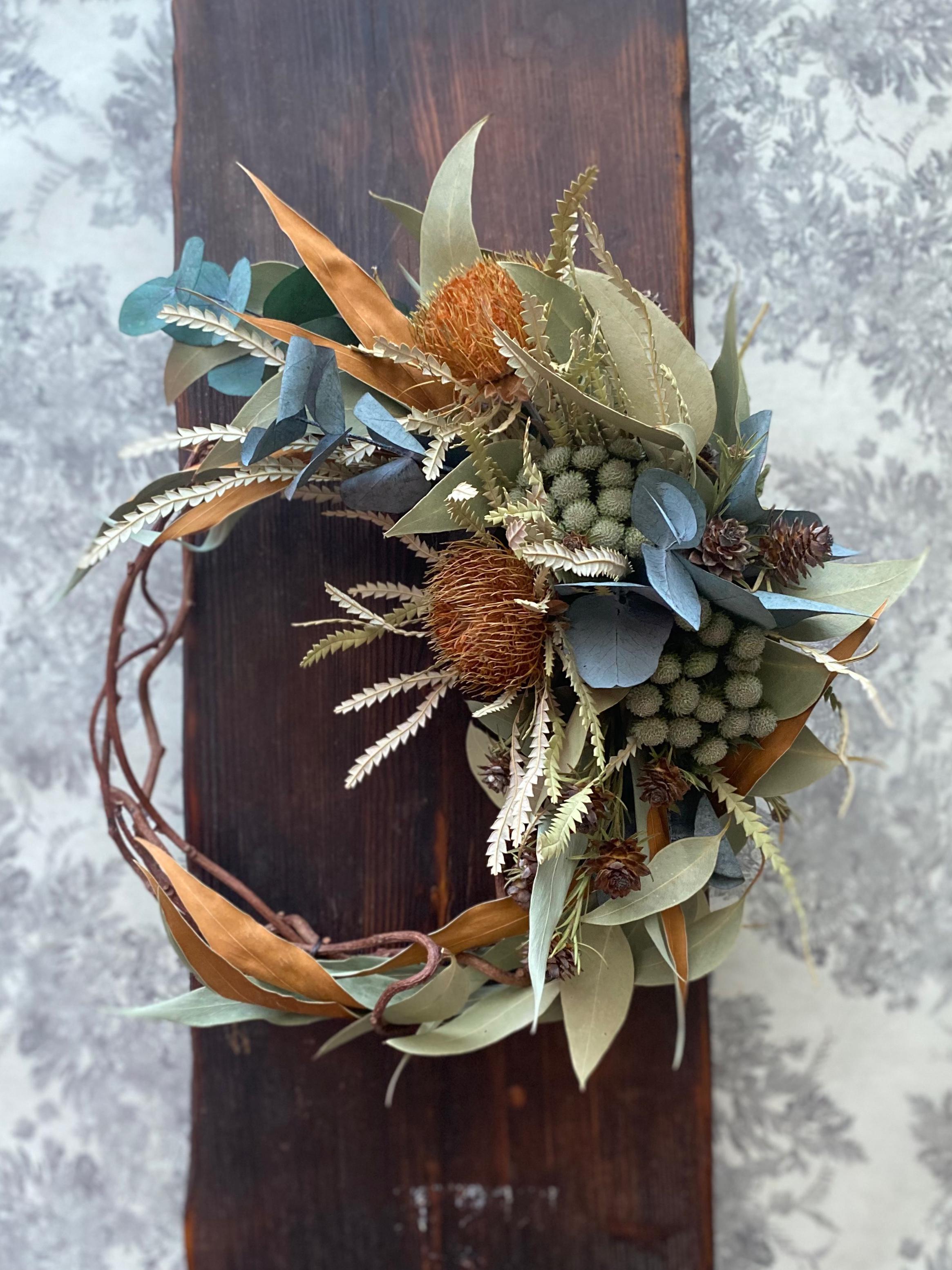 創作リース　ワイルドフラワー 創作リース　ワイルドフラワー