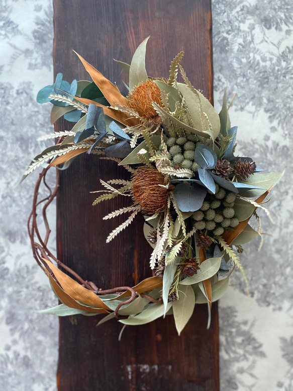 ワイルドフラワーのリース✳︎ドライフラワー【ラッピング込】母の日