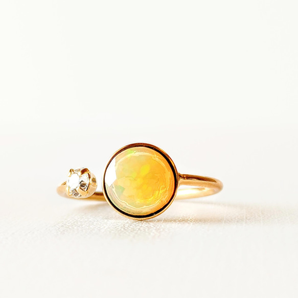 エチオピア産オパールリング 天然石 天然石リング アクセサリー  