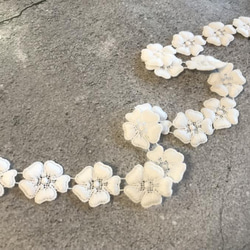 【再販】2m コットンケミカルレース 5弁の花柄 モチーフ 日本製 lace-No,096 7枚目の画像