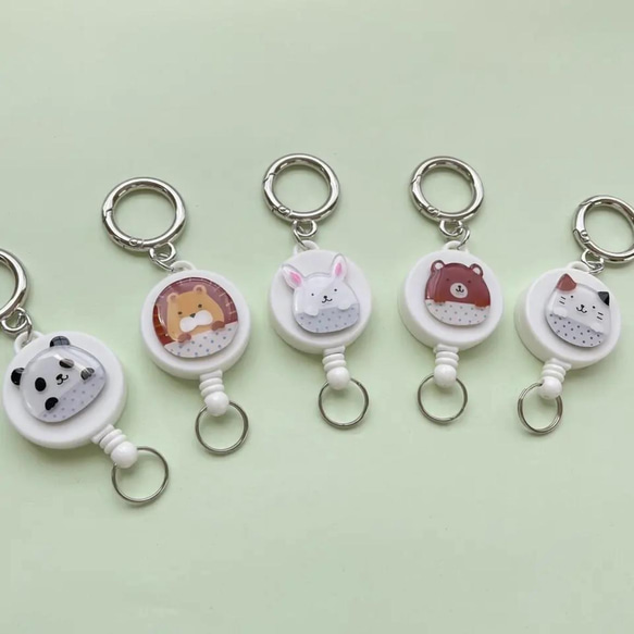 動物リールキーホルダー【入園・入学・通学】 その他入園グッズ