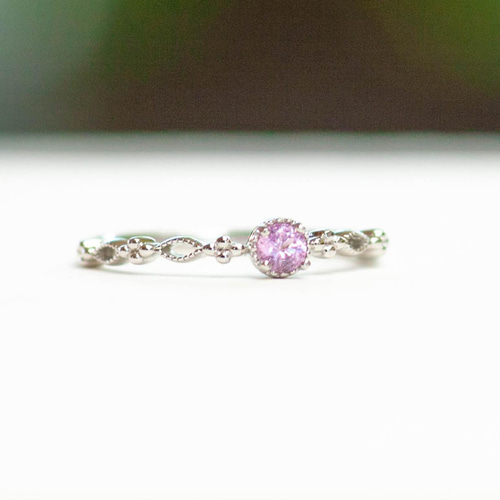 ピンクサファイア・シルバーリング 指輪・リング FreeRing 通販