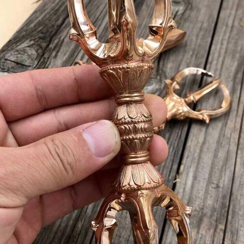 チベット法器 真言宗 3点セット 独鈷杵 三鈷杵 五鈷杵 金剛杵 真鍮製 チベット密教法器 真言宗 セット 独鈷杵 三鈷杵 五鈷杵 ミニ 金剛杵