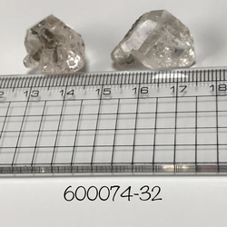 パキスタン産ハーキマーダイヤモンド型-32・ 2個セット 10枚目の画像