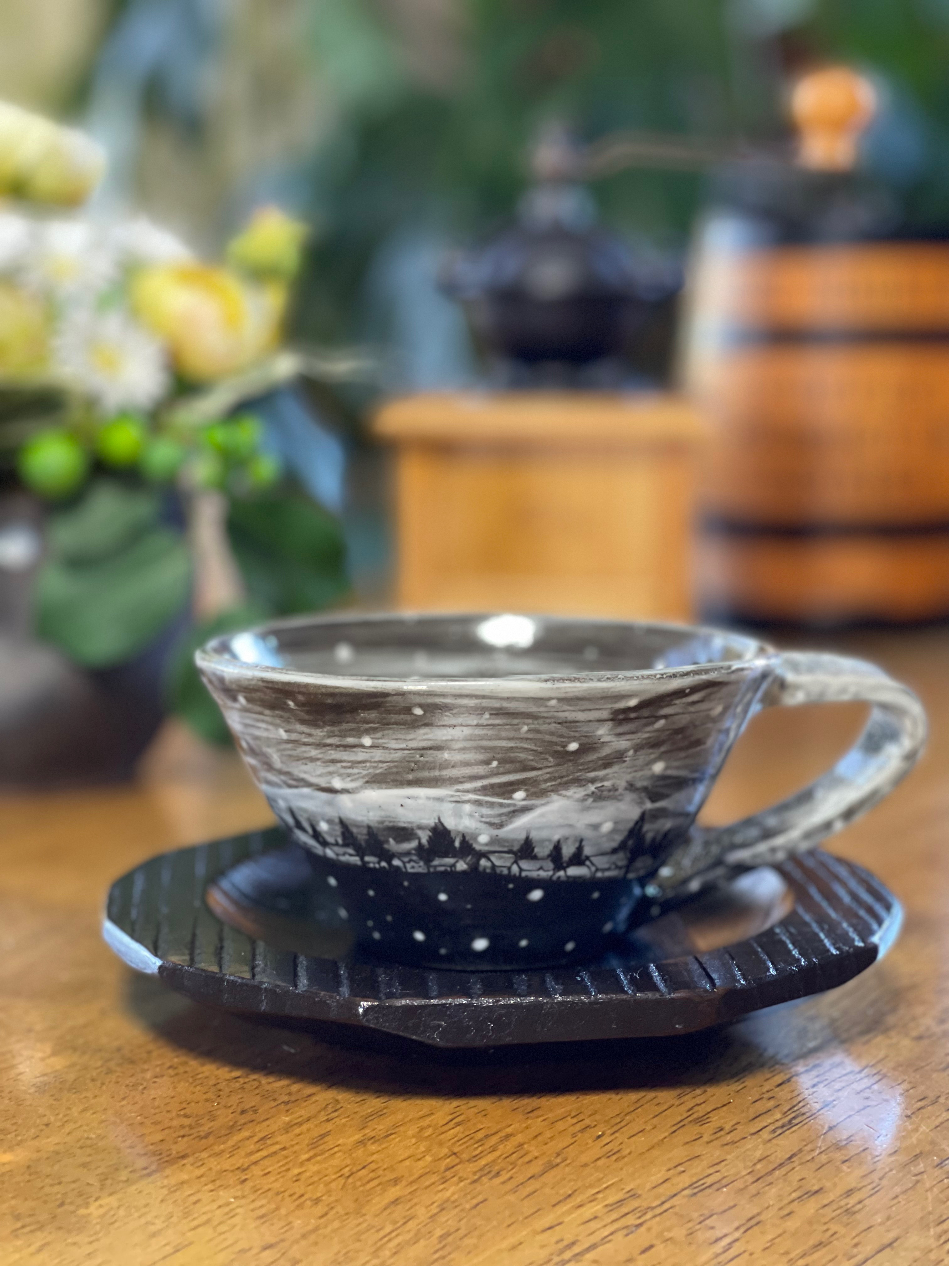 ＊SNOW＊降り積もる雪景色に癒される北欧風コーヒーカップ