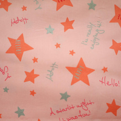 STAR ピンク　ランチョンマット 幼稚園　保育園　小学校　給食ナフキン　サイズオーダー　名入れ対応　女の子 1枚目の画像