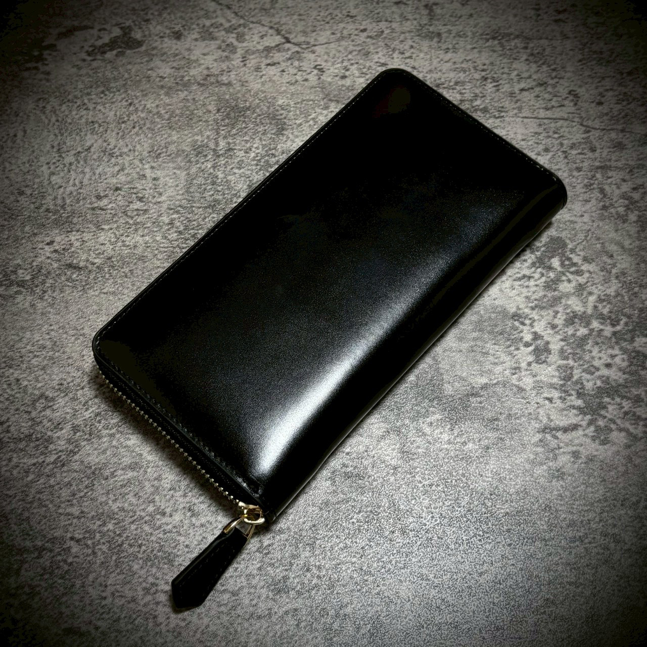 アンティークガラスレザー 長財布 カード１４枚 大容量 革財布 牛革 本革 ブラック 黒 プレゼント ギフト ラッピング