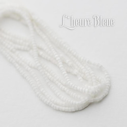 仏ヴィンテージ サティネ マイクロ シルクホワイト 1mm 約500個 B110057_008 1枚目の画像