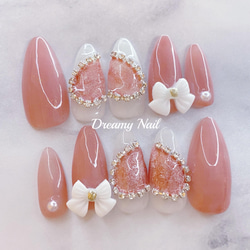 No.14】 ネイルチップ☆ジェルネイル☆量産型☆綺麗系☆清楚系☆韓国