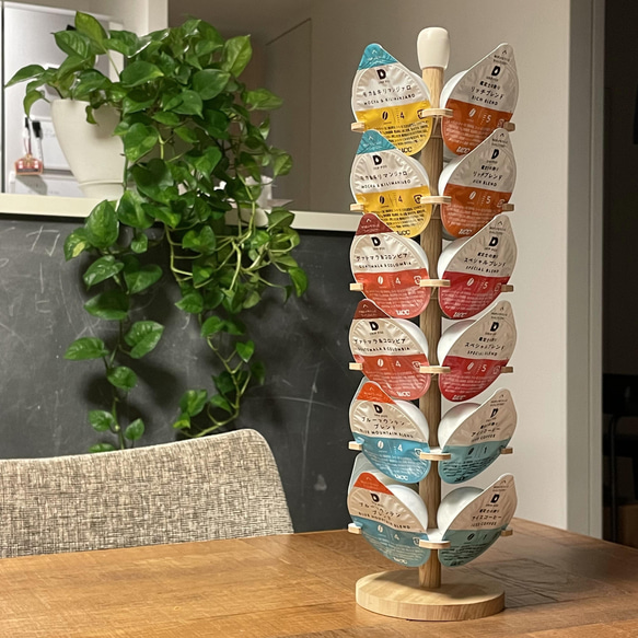 ドリップポッド カプセルツリー 24個収納（北欧風 × 見せる収納