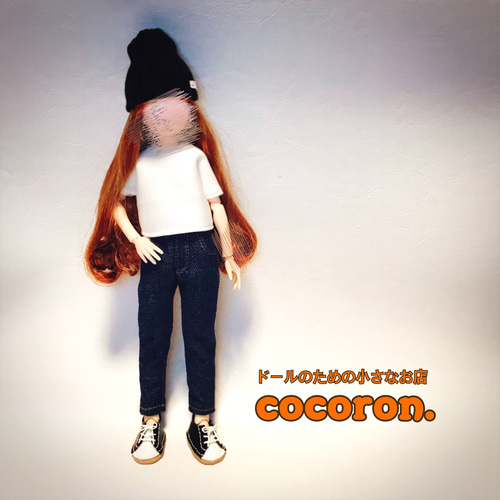 デニムパンツ】インディゴ 22センチドール オビツ22 ピュアニーモ2S