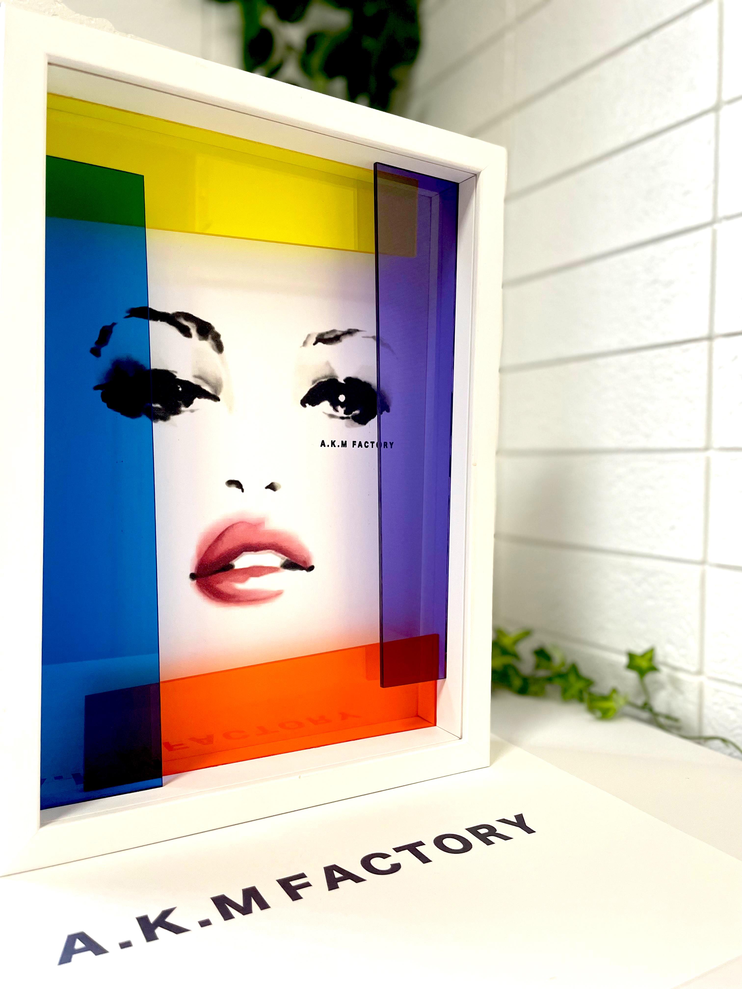 アート フレーム 額 写真 白 アクリル (黄・青・紫・オレンジ) A4 おしゃれ プレゼント お祝い インテリア