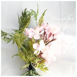 桜・サクラ・SAKURA♪スワッグの様に飾れるフラワーインテリア♪おウチでお花見♪メッセージカード無料 5枚目の画像