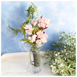 桜・サクラ・SAKURA♪スワッグの様に飾れるフラワーインテリア♪おウチでお花見♪メッセージカード無料 3枚目の画像