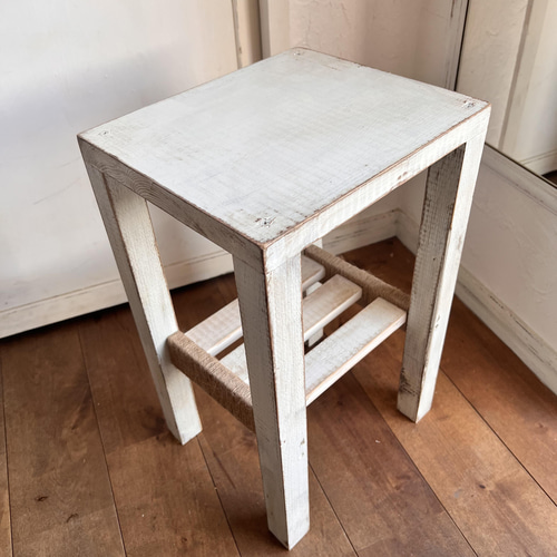 ハンドメイド サイドテーブル シャビーシックインテリア アンティーク