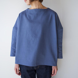 big basque shirt/china blue 11枚目の画像