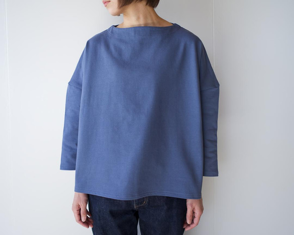 big basque shirt/china blue 11枚目の画像