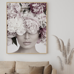エレガント Flowers lady / インテリアポスター 海外アート 2 枚セット / 2845 2枚目の画像