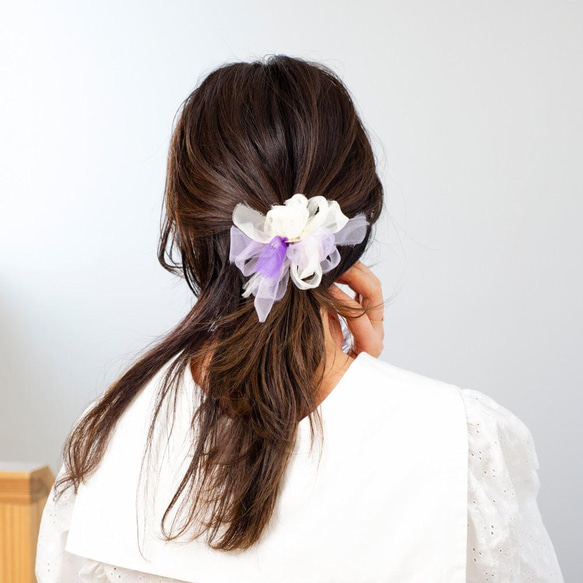 【春季限定】迷你 | Anemone | Blooming 針織髮圈 第2張的照片