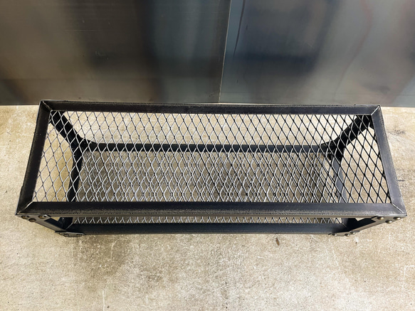 アイアンリベットラック［鉄網］インダストリアル　植物棚　シェルフ　ガレージ　ディスプレイラック その他金属 B1668686135(12900円)