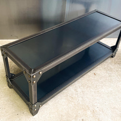 アイアンリベットラック［鉄板］インダストリアル 植物棚 シェルフ