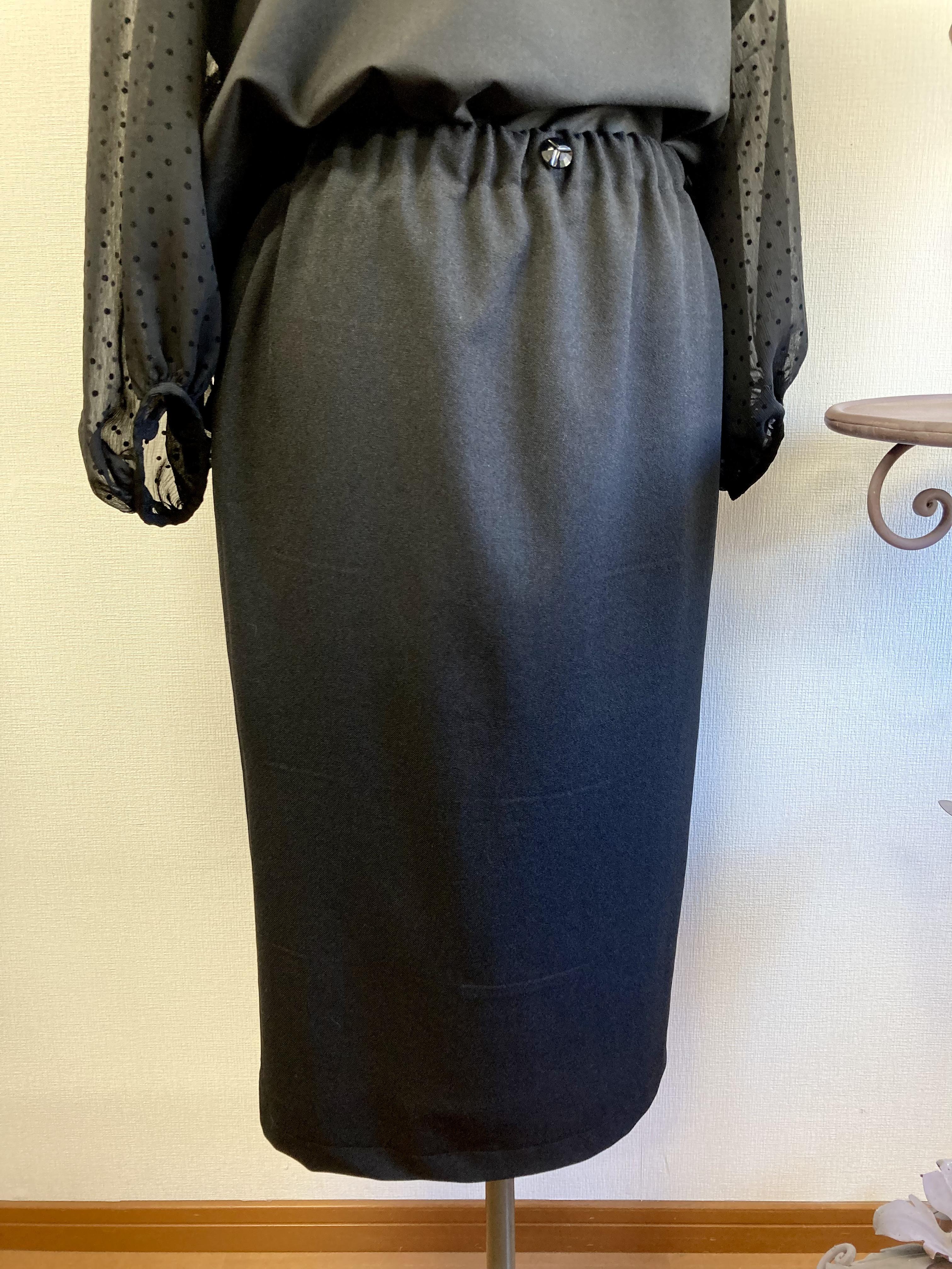 カナダ購入 ふわふわ白コットンフレアシャツ&おりぼんベルト