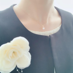 【あこや本真珠】6月誕生石✴︎2way K10YG New Simple Necklace 4枚目の画像