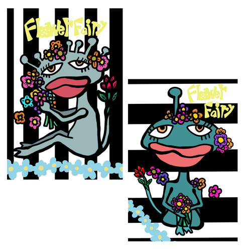 オリジナル｜群馬ポストカード制作(4種類)｜うくい | イラスト