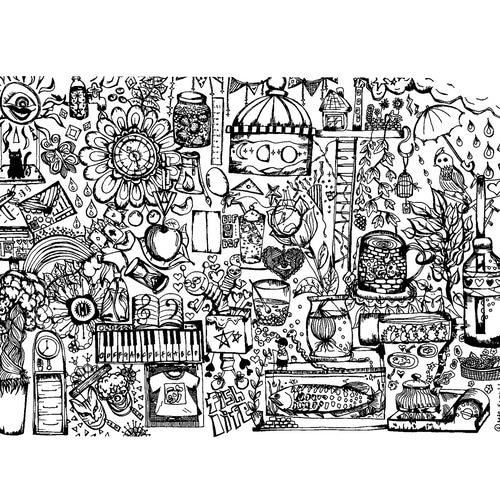 うのにもお得な情報満載！ ボールペン画＊ポストカード/A4サイズポスター ポストカード 絵画