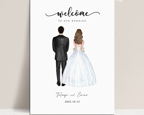 ✧ウェルカムボード✧ セミオーダーGroom&Bride 結婚式 A4,A3,A2 ✧ウェルカムボード✧ セミオーダーGroom&Bride 結婚式 A4,A3,A2