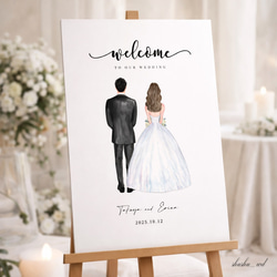 ✧ウェルカムボード✧ セミオーダーGroom&Bride 結婚式 A4,A3,A2
