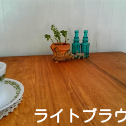 カラーサンプル購入ページ　カフェ風 無垢 アイアンテーブル 鉄脚テーブル 【お好きなカラーを２種お選びください。】 5枚目の画像