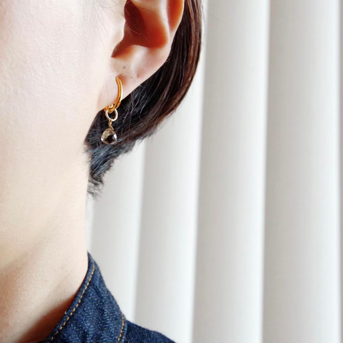 再販☆14kgf *モスアクアマリン×タンザナイト【ピアス