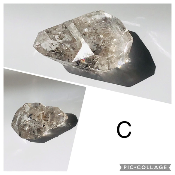 パキスタン産ハーキマーダイヤモンド型33-ABCDE  各1個¥1400 5枚目の画像