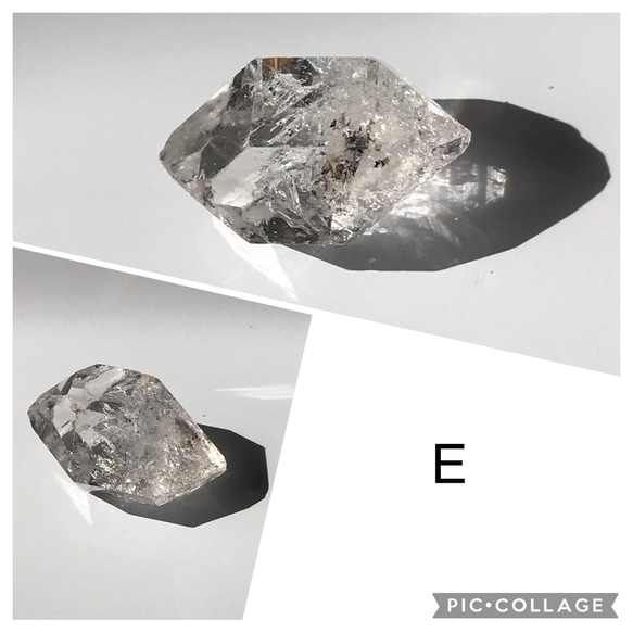 パキスタン産ハーキマーダイヤモンド型33-ABCDE  各1個¥1400 8枚目の画像