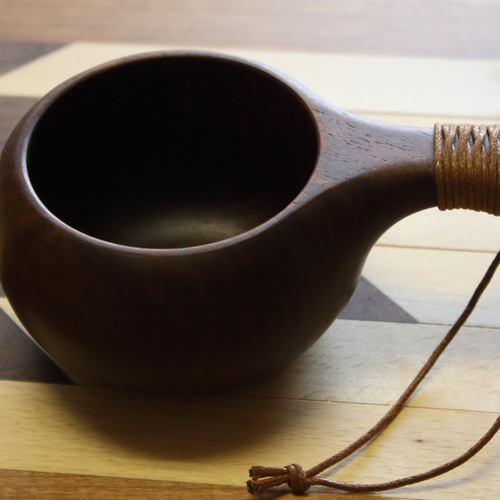 ウォールナット材ククサ 木のマグカップ ククサ KUKSA 23 ウォールナット材 キャンプ