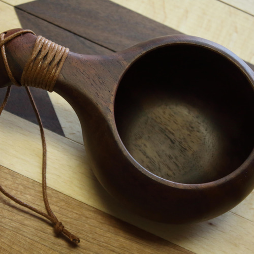 木のマグカップ ククサ KUKSA 23 ウォールナット材 キャンプ