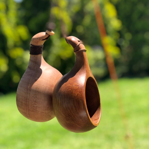 木のマグカップ ククサ KUKSA 24 北海道産白樺材 キャンプ アウトドア