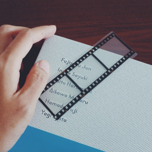 35mm ポジフィルム風クリアブックマーカー 桜 4枚セット 写真