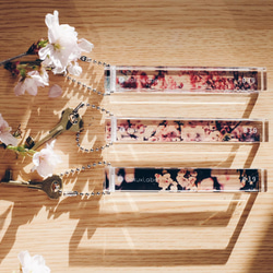 35mm ポジフィルム風クリアブックマーカー 4枚セット 冬 写真