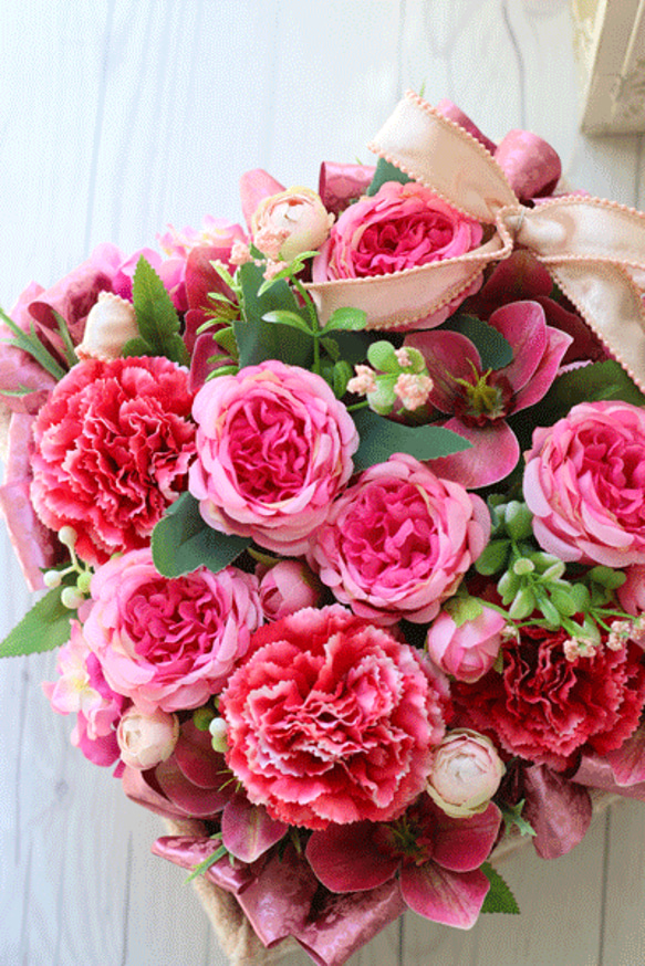 ローズとカーネーションのアレンジ♪母の日・誕生日ギフト 1枚目の画像