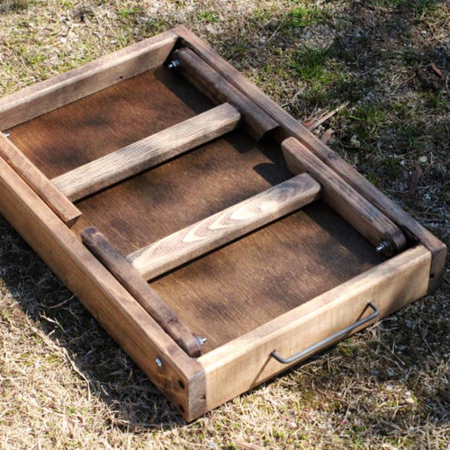 アンティーク仕様 アイアン 折りたたみトレイ 【公式通販】