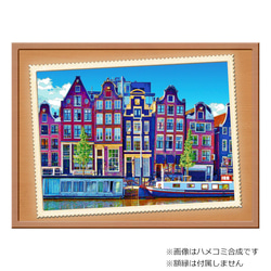 【選べる3枚組ポストカード】オランダ アムステルダムの街角【作品No.323】 2枚目の画像