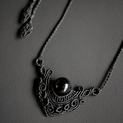 天然石のモザイクマクラメネックレス 送料無料】モスアゲート マクラメネックレス 天然石 ネックレス